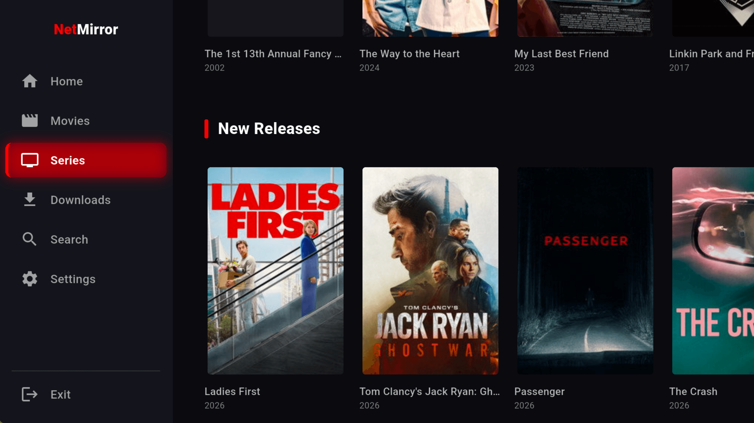 Series tab